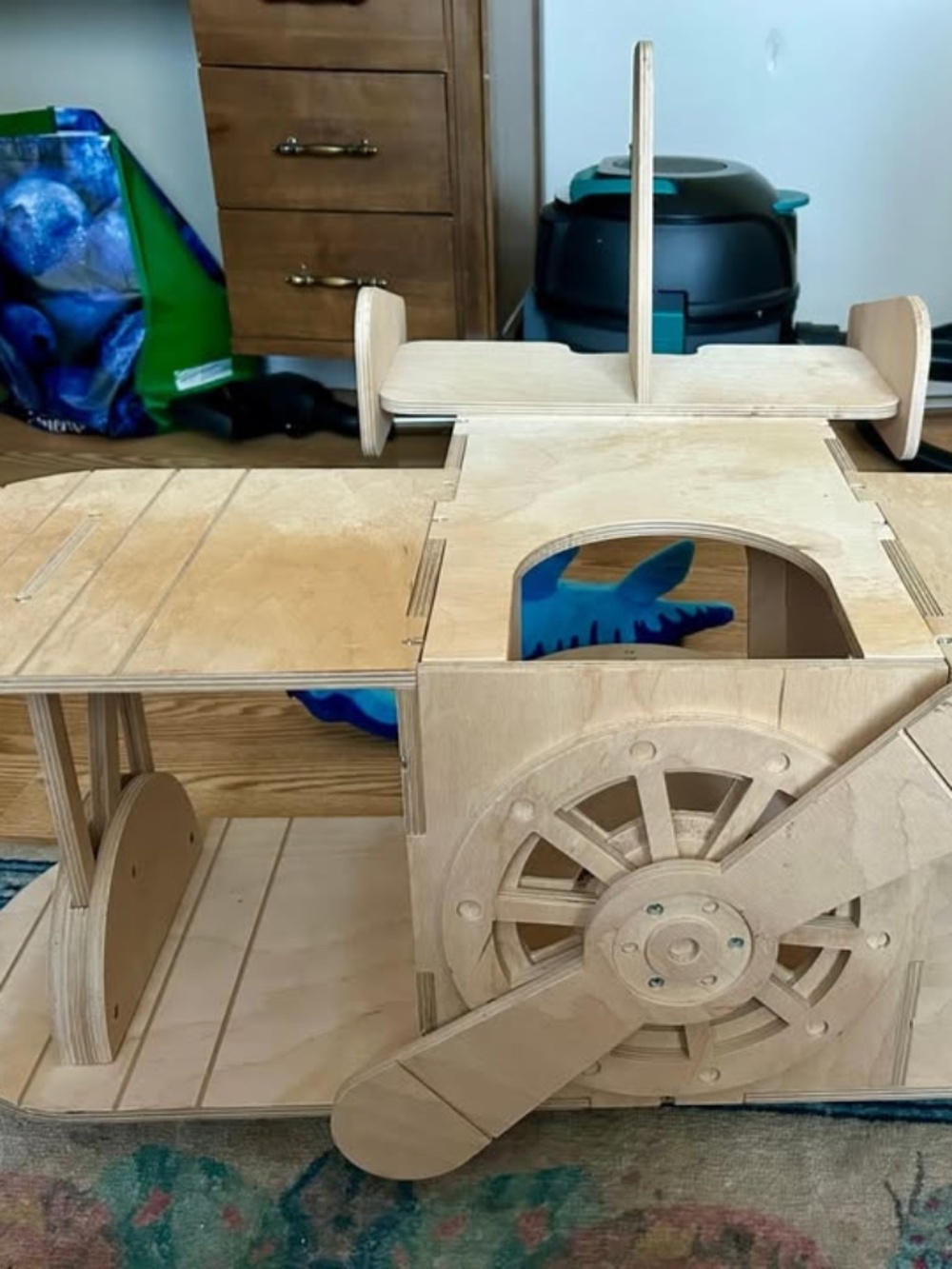 Sky Bun - Wooden Airplane Hide/Structure for Rabbits